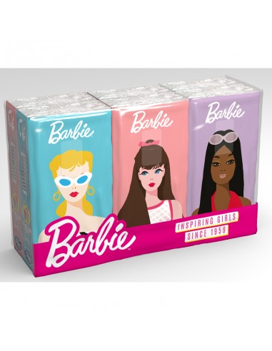 Barbie Fazzoletti 6 Pacchetti X 9...